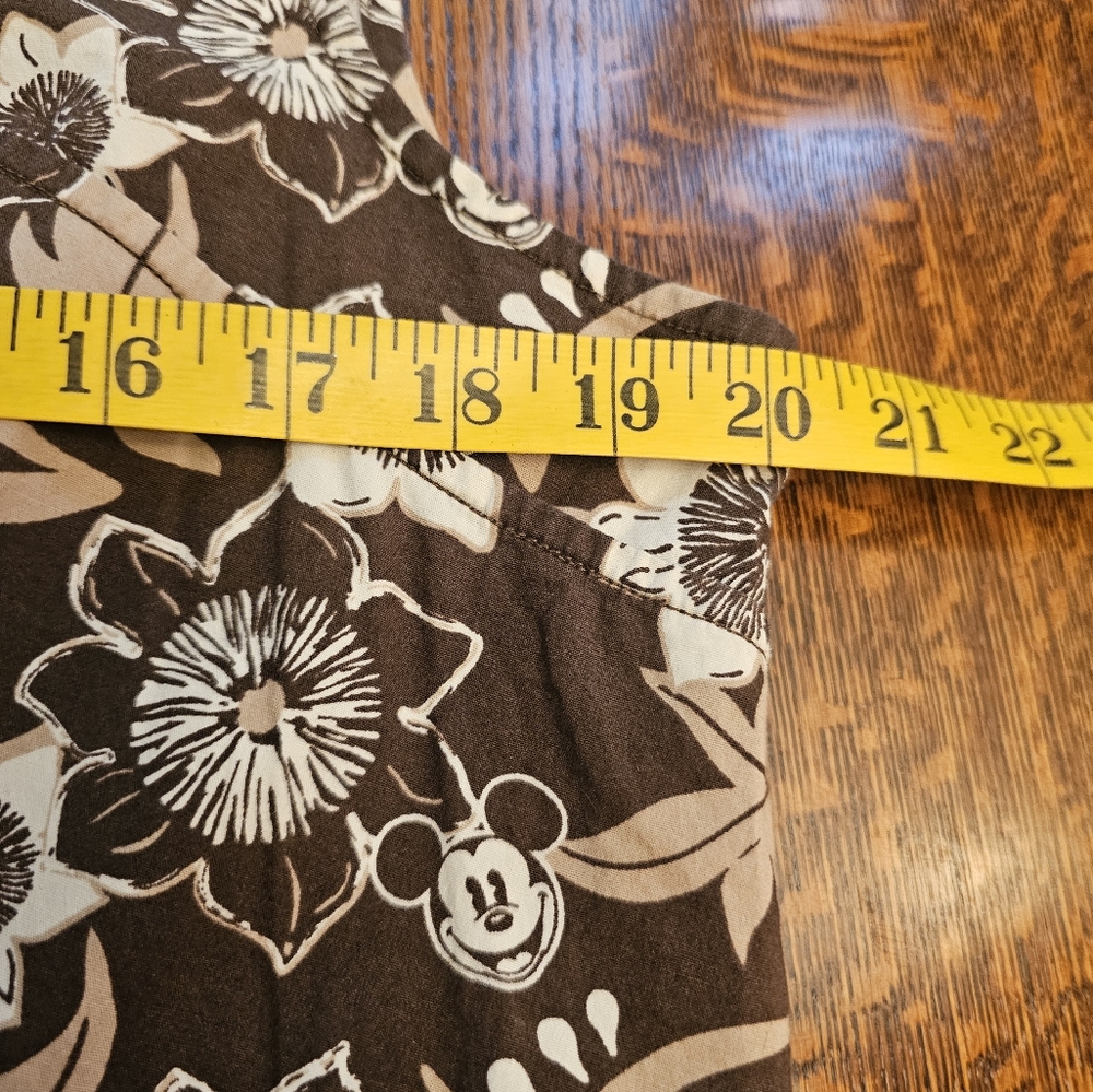 Disney Mickey's Brown Tropical Floral Midi Dress - Picture 9 of 12